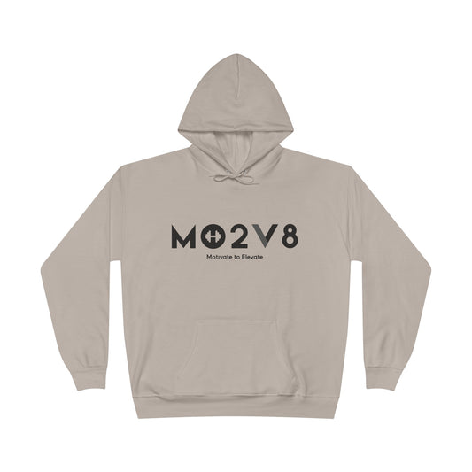 MO2V8 Eco-Friendly Motivational Hoodie - Unisex Pullover Sweatshirt, Gifts for Eco-Conscious, Casual Wear, Positive Vibes, Everyday Comfort