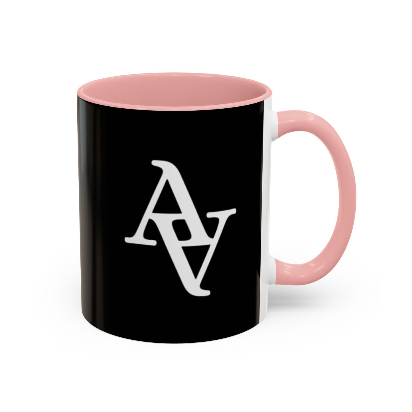 Approach Apparel Stylish Accent Coffee Mug, Custom Black Mug, Modern Design Coffee Cup, Personalized Drinkware, Unique Gift for Coffee Lovers