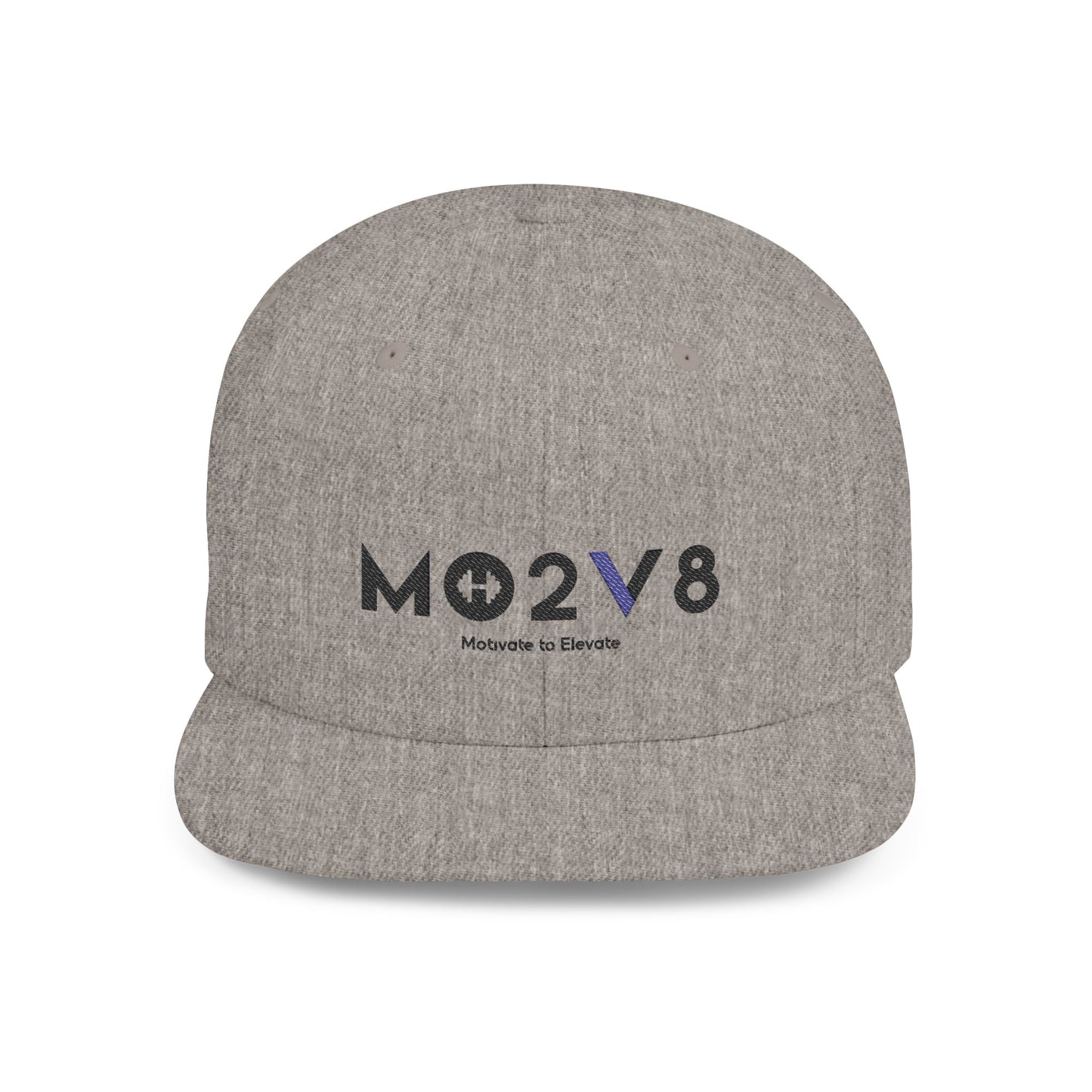 Stylish MO2V8 Flat Bill Snapback Hat, Cool Adjustable Cap for Streetwear, Great Gift for Sports Fans, Casual Outfits, Summer Festivals