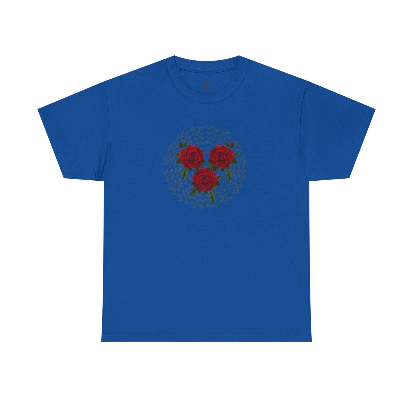 Approach Apparel Rose Embroidered Heavy Cotton Tee, Casual Summer Top, Vintage Style Gift, Floral Graphic Shirt, Trendy Streetwear
