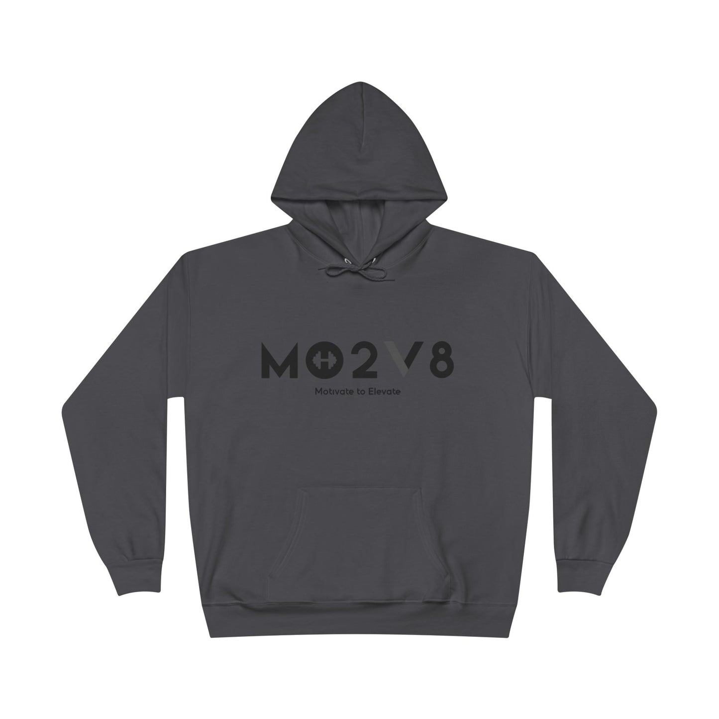 MO2V8 Eco-Friendly Motivational Hoodie - Unisex Pullover Sweatshirt, Gifts for Eco-Conscious, Casual Wear, Positive Vibes, Everyday Comfort