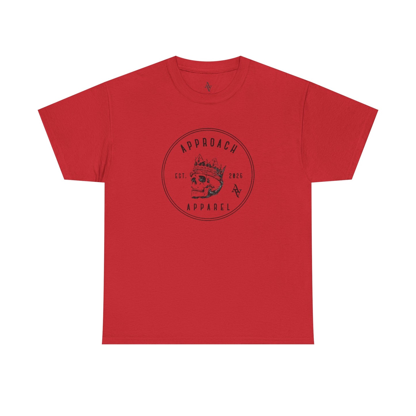 Approach Apparel Heavy Cotton Tee with Unique Skull Design, Casual Wear, Graphic T-Shirt, Streetwear, Gift for Him/Her