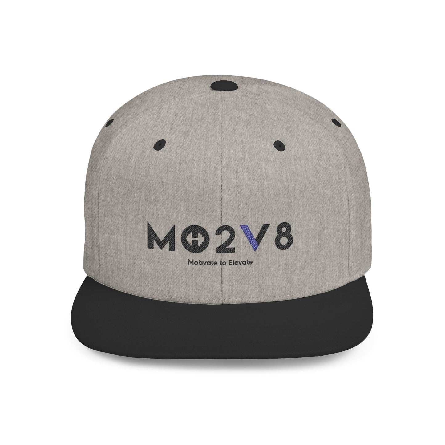 Stylish MO2V8 Flat Bill Snapback Hat, Cool Adjustable Cap for Streetwear, Great Gift for Sports Fans, Casual Outfits, Summer Festivals