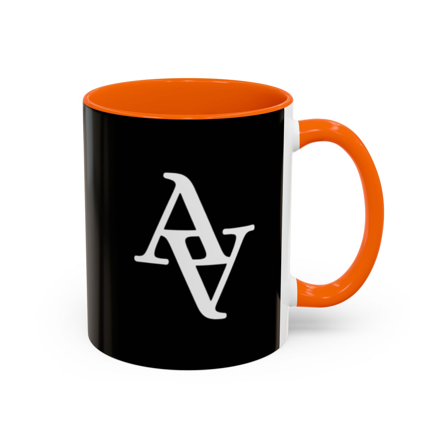 Approach Apparel Stylish Accent Coffee Mug, Custom Black Mug, Modern Design Coffee Cup, Personalized Drinkware, Unique Gift for Coffee Lovers