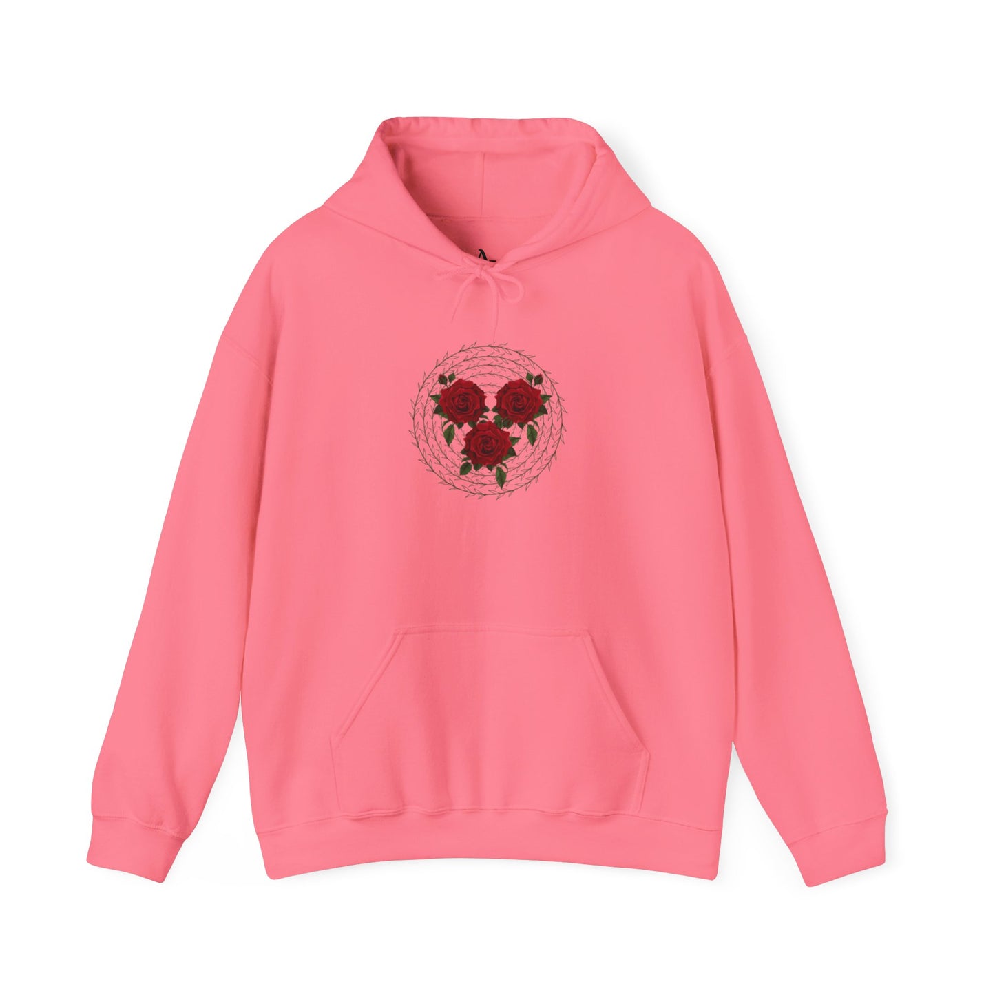 Approach Apparel Floral Emblem Hooded Sweatshirt - Cozy Floral Hoodie, Gift for Nature Lovers, Casual Wear, Spring Fashion, Birthday Gift