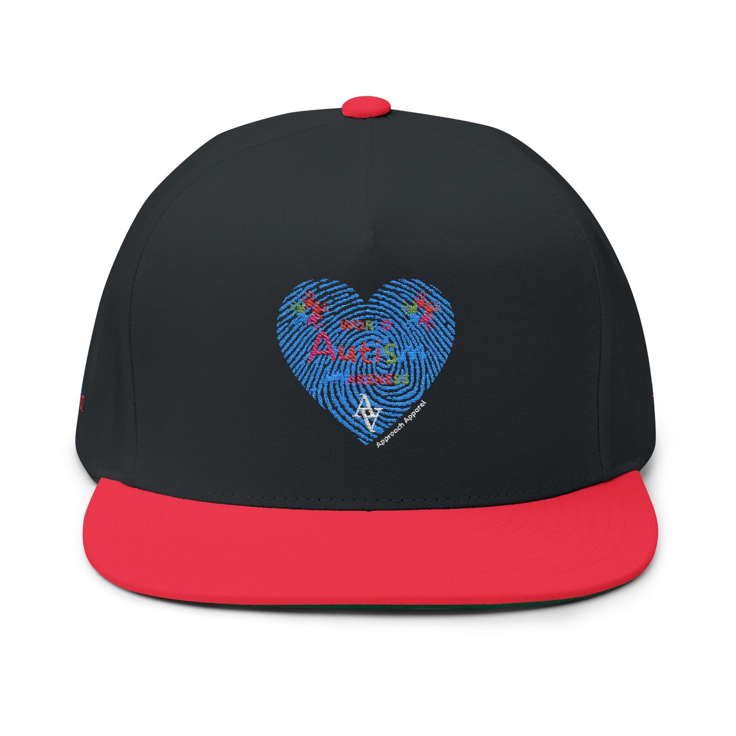 Approach Apparel Autism Awareness Flat Bill Cap - Stylish Embroidered Hat for Casual Wear
