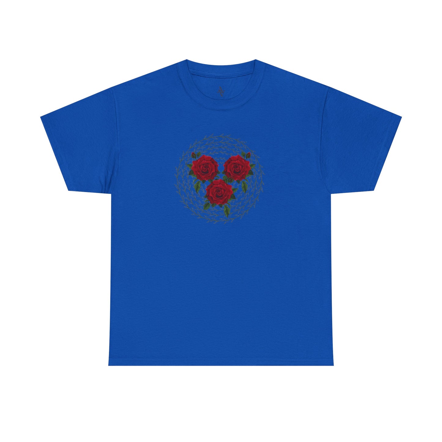 Approach Apparel Rose Embroidered Heavy Cotton Tee, Casual Summer Top, Vintage Style Gift, Floral Graphic Shirt, Trendy Streetwear