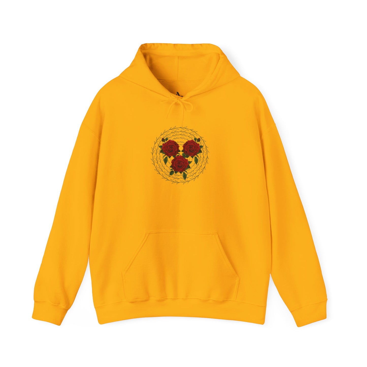 Approach Apparel Floral Emblem Hooded Sweatshirt - Cozy Floral Hoodie, Gift for Nature Lovers, Casual Wear, Spring Fashion, Birthday Gift