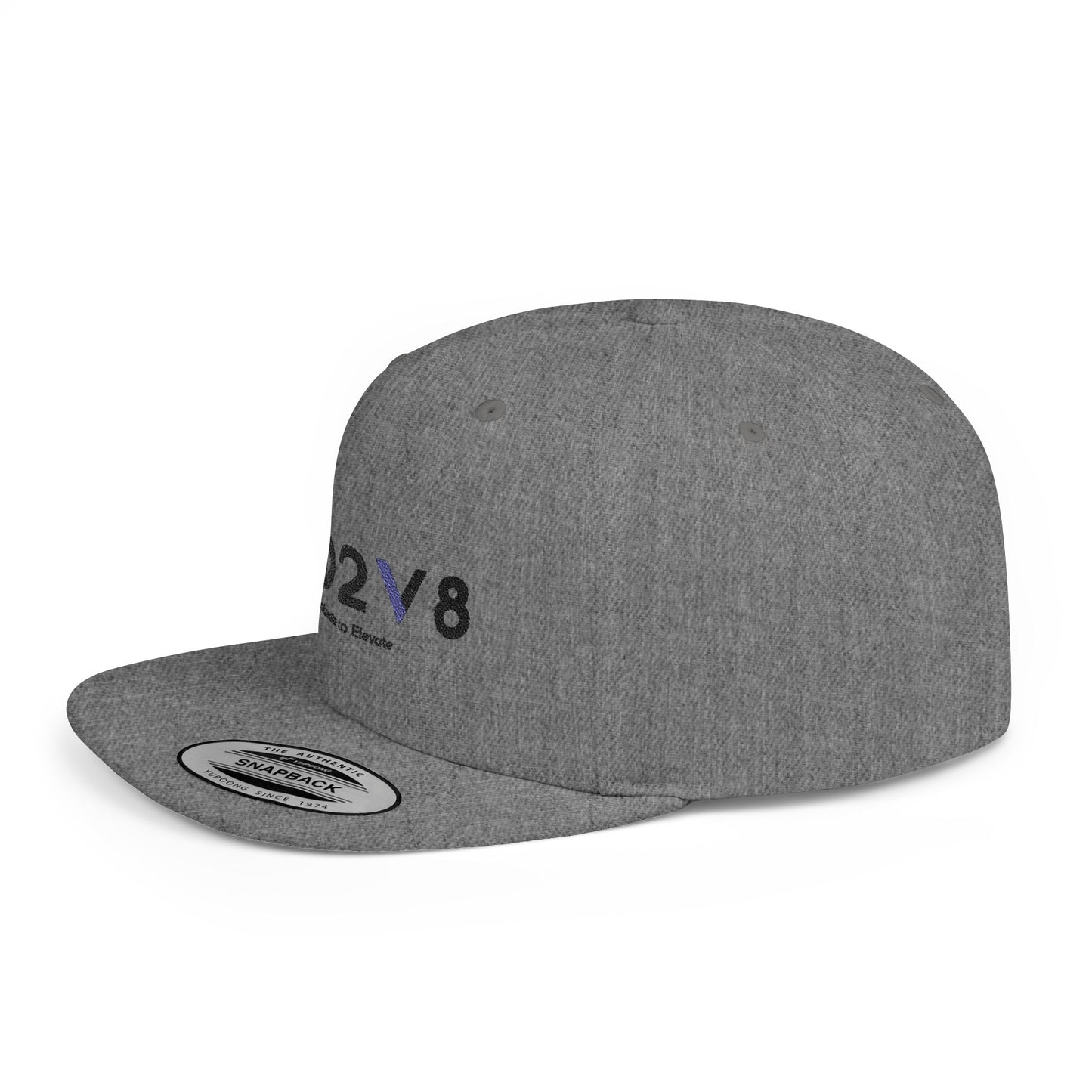 Stylish MO2V8 Flat Bill Snapback Hat, Cool Adjustable Cap for Streetwear, Great Gift for Sports Fans, Casual Outfits, Summer Festivals