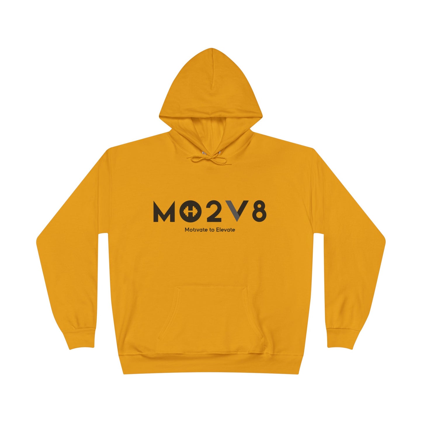 MO2V8 Eco-Friendly Motivational Hoodie - Unisex Pullover Sweatshirt, Gifts for Eco-Conscious, Casual Wear, Positive Vibes, Everyday Comfort