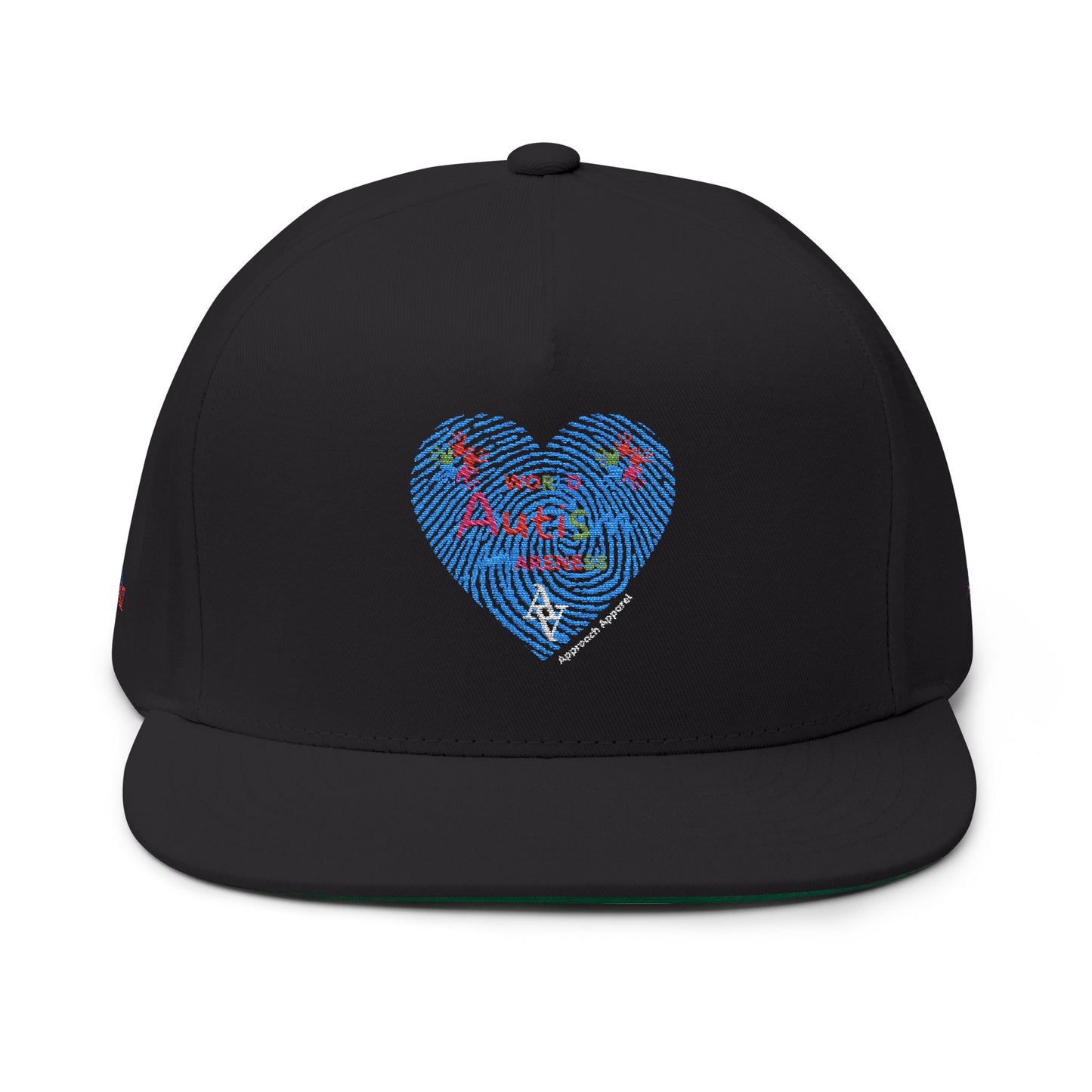 Approach Apparel Autism Awareness Flat Bill Cap - Stylish Embroidered Hat for Casual Wear