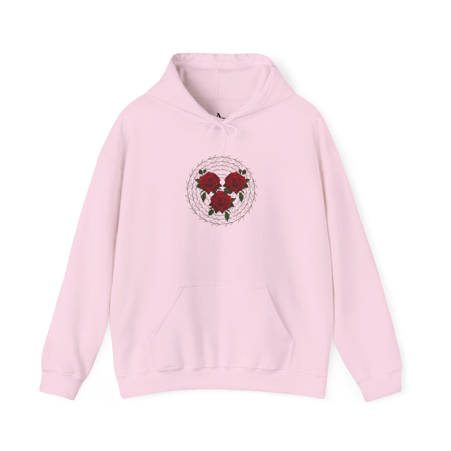 Approach Apparel Floral Emblem Hooded Sweatshirt - Cozy Floral Hoodie, Gift for Nature Lovers, Casual Wear, Spring Fashion, Birthday Gift