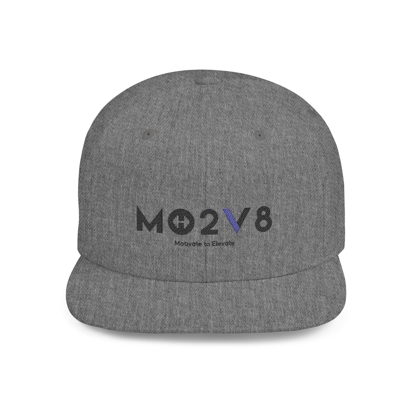 Stylish MO2V8 Flat Bill Snapback Hat, Cool Adjustable Cap for Streetwear, Great Gift for Sports Fans, Casual Outfits, Summer Festivals