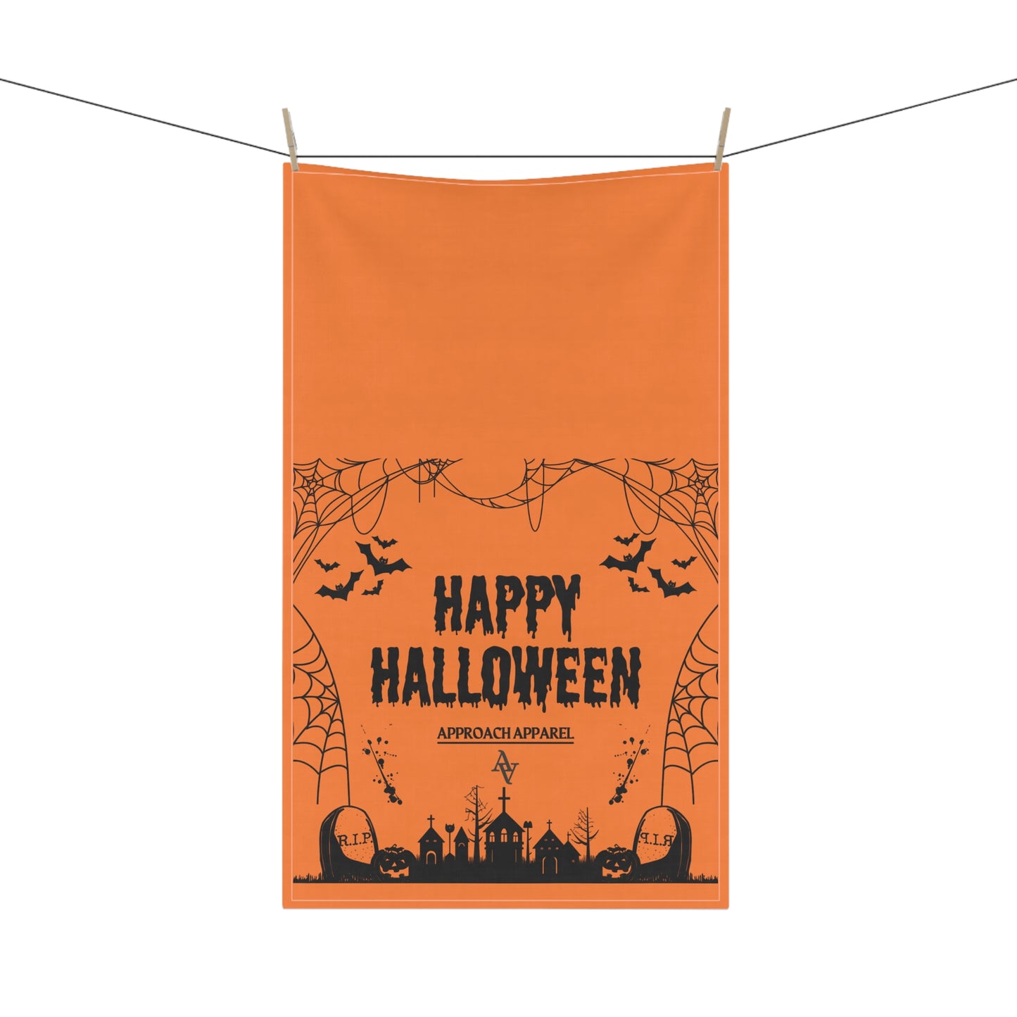 Approach Apparel Halloween Tea Towels, Spooky Kitchen Decor, Fall Home Accessories, Holiday Gifts, Festive Dish Towels, Haunted House Theme