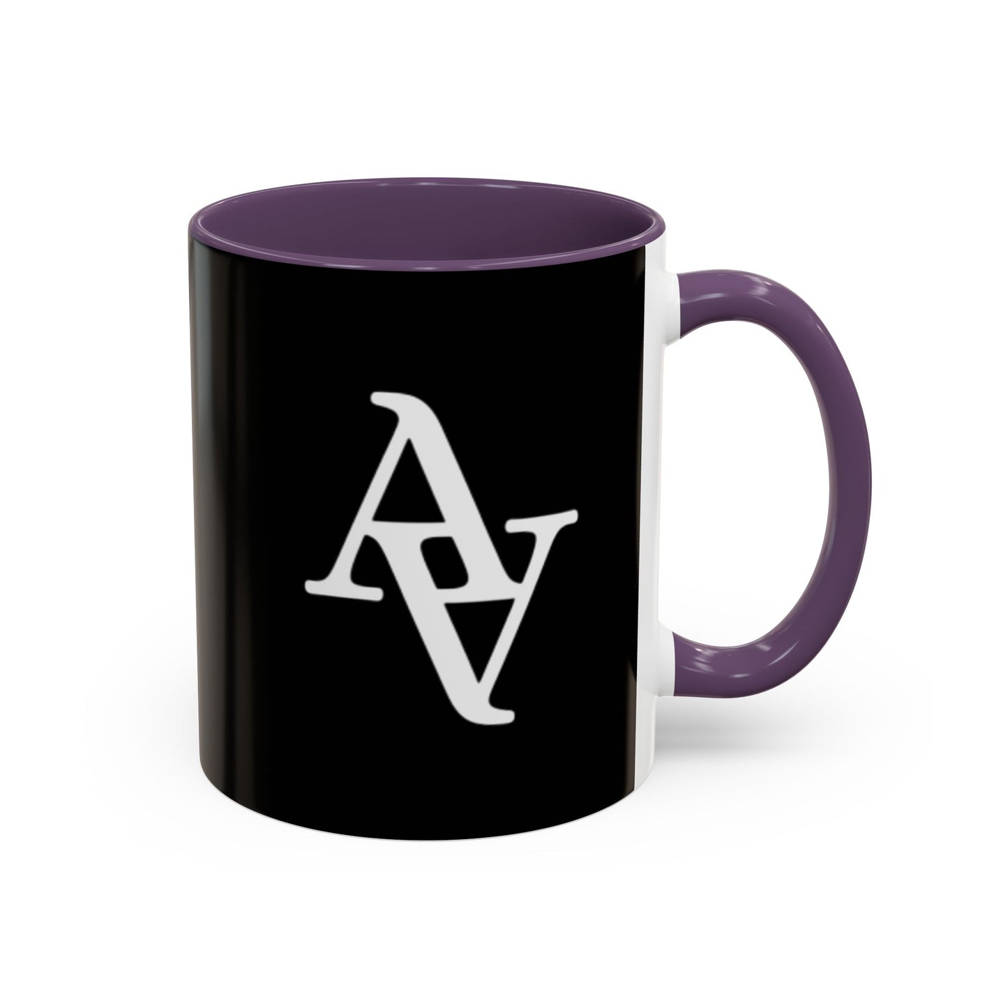 Approach Apparel Stylish Accent Coffee Mug, Custom Black Mug, Modern Design Coffee Cup, Personalized Drinkware, Unique Gift for Coffee Lovers