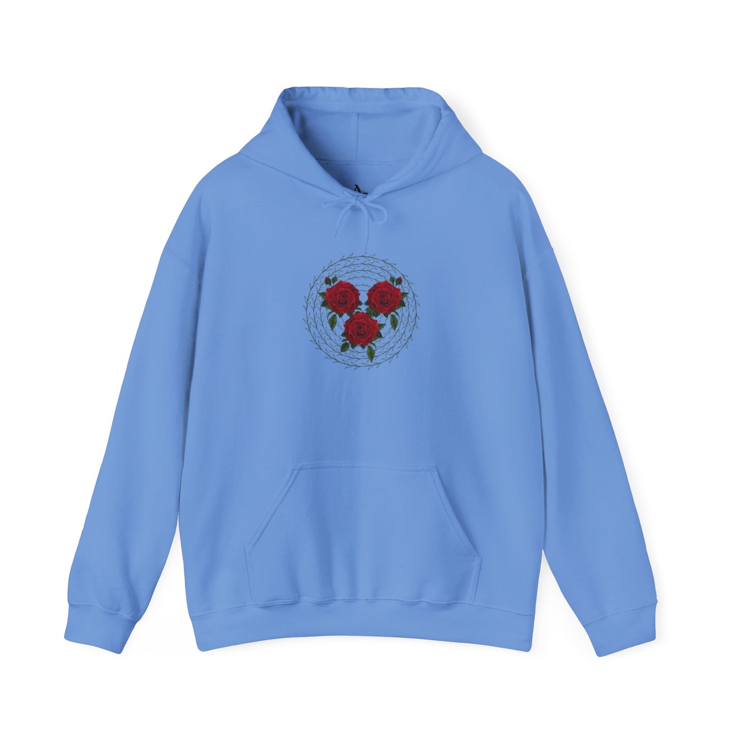 Approach Apparel Floral Emblem Hooded Sweatshirt - Cozy Floral Hoodie, Gift for Nature Lovers, Casual Wear, Spring Fashion, Birthday Gift