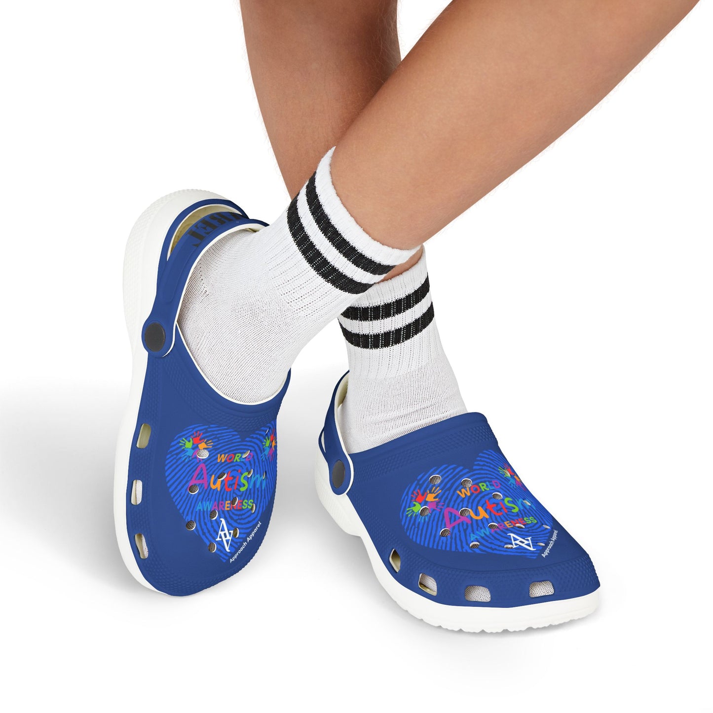Approach Apparel Autism Awareness Kids' Foam Clogs - Perfect for Playtime and Summer Fun