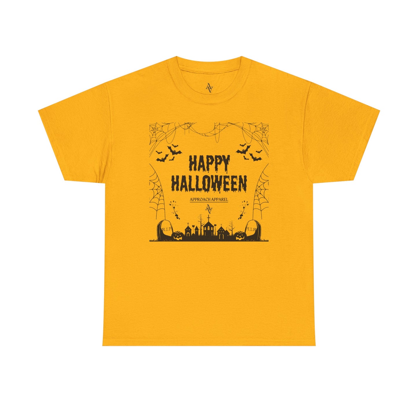 Approach Apparel Halloween Graphic Tee, Heavy Cotton Tee, Spooky Shirt, Trick or Treat Apparel, Fall Fashion, Halloween Gift