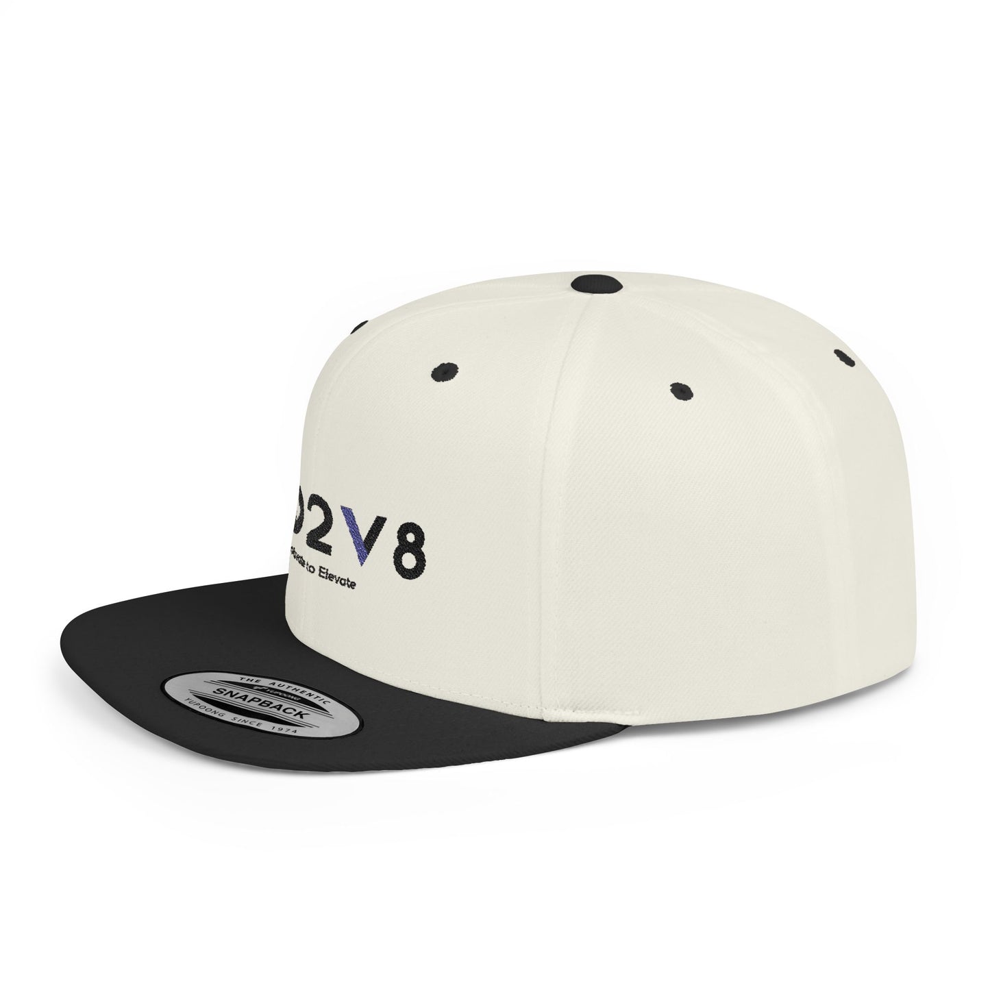Stylish MO2V8 Flat Bill Snapback Hat, Cool Adjustable Cap for Streetwear, Great Gift for Sports Fans, Casual Outfits, Summer Festivals
