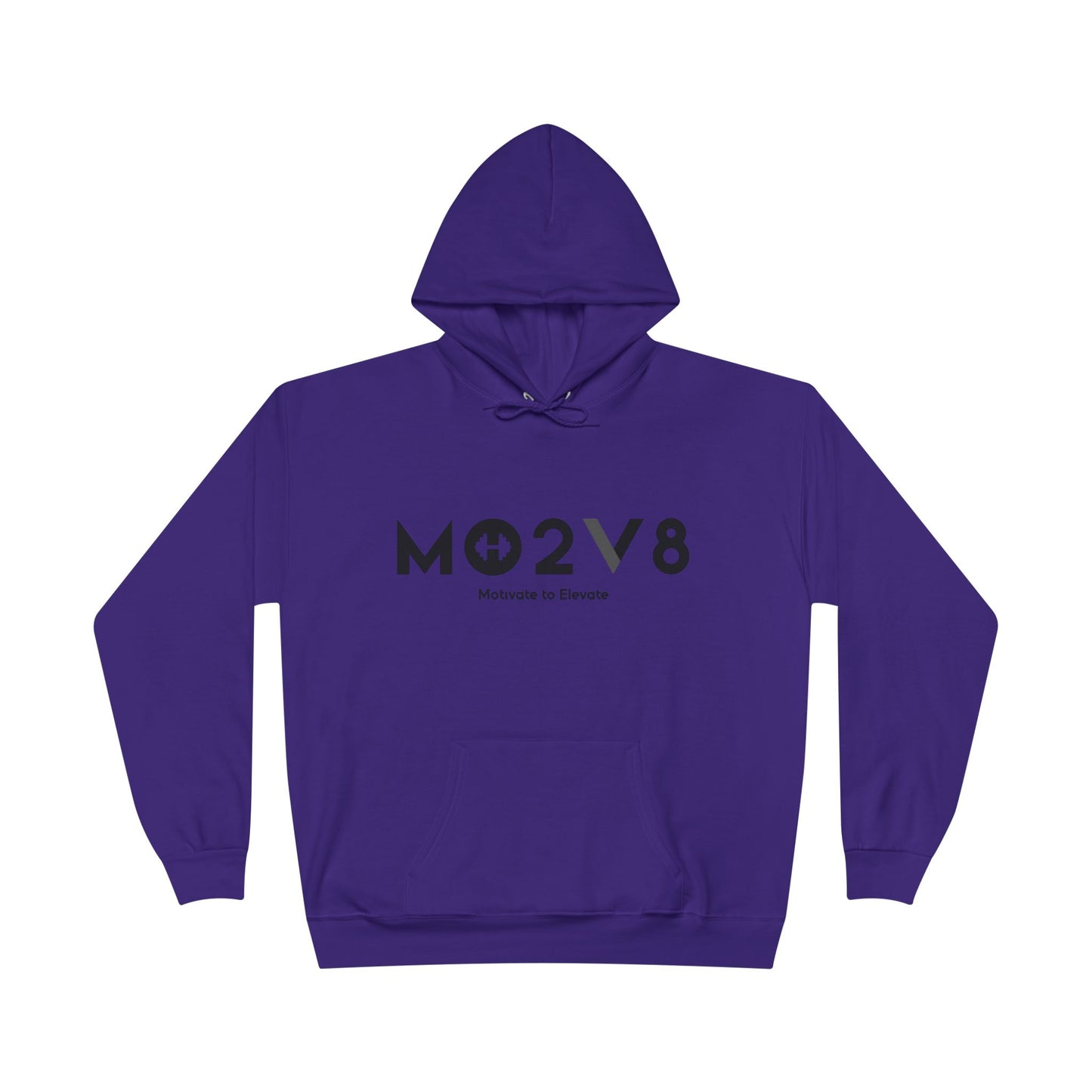MO2V8 Eco-Friendly Motivational Hoodie - Unisex Pullover Sweatshirt, Gifts for Eco-Conscious, Casual Wear, Positive Vibes, Everyday Comfort