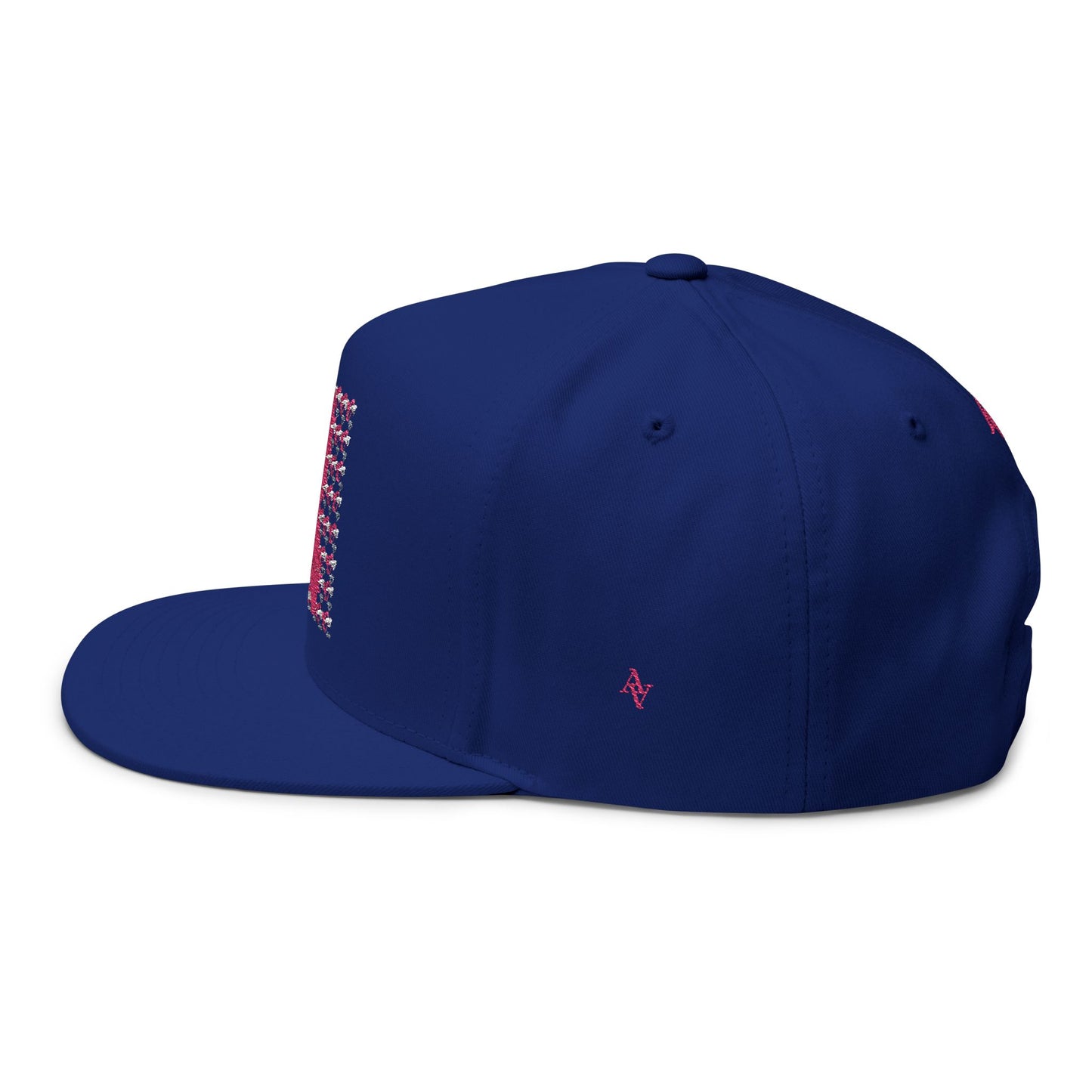 Approach Apparel Pink Ribbon Flat Bill Cap (Embroidery) - 'Fight, Honor, Love' Design