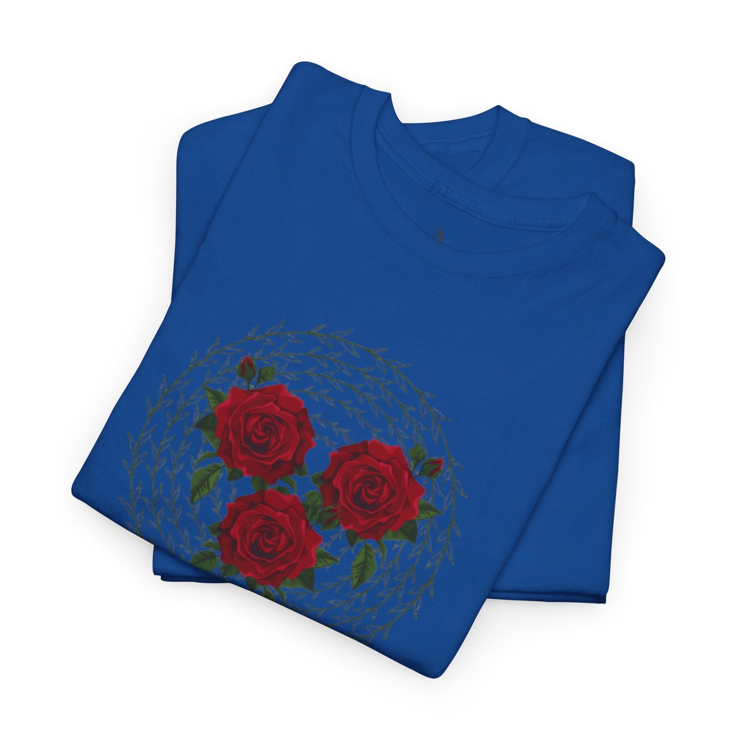 Approach Apparel Rose Embroidered Heavy Cotton Tee, Casual Summer Top, Vintage Style Gift, Floral Graphic Shirt, Trendy Streetwear