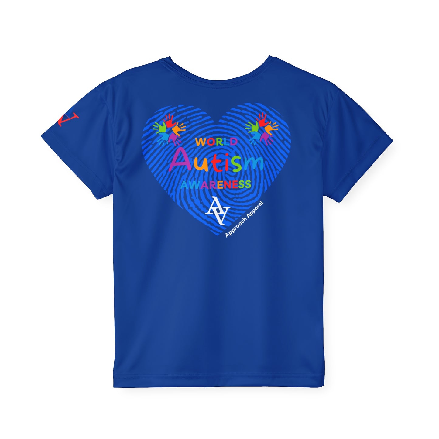 Approach Apparel Kids Sports Jersey - World Autism Awareness Tee for Active Young Athletes