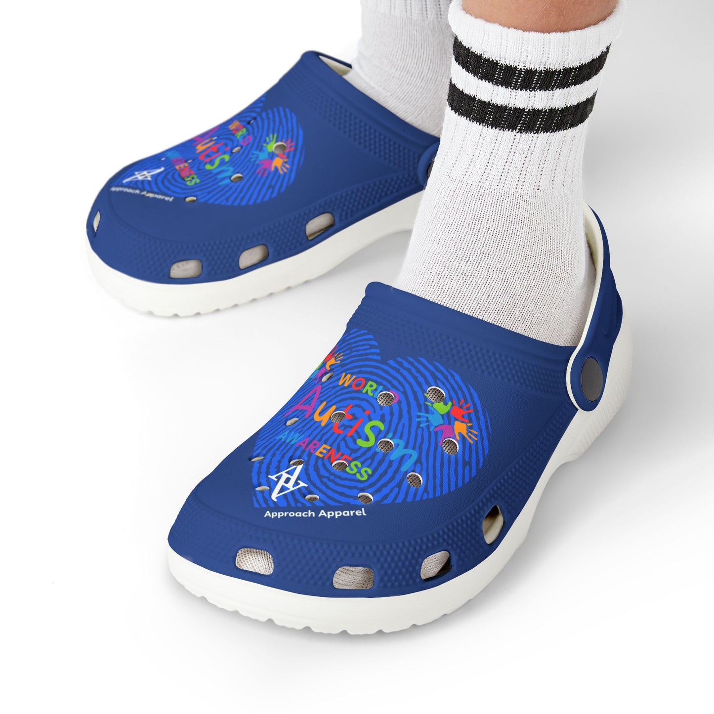 Approach Apparel Autism Awareness Kids' Foam Clogs - Perfect for Playtime and Summer Fun