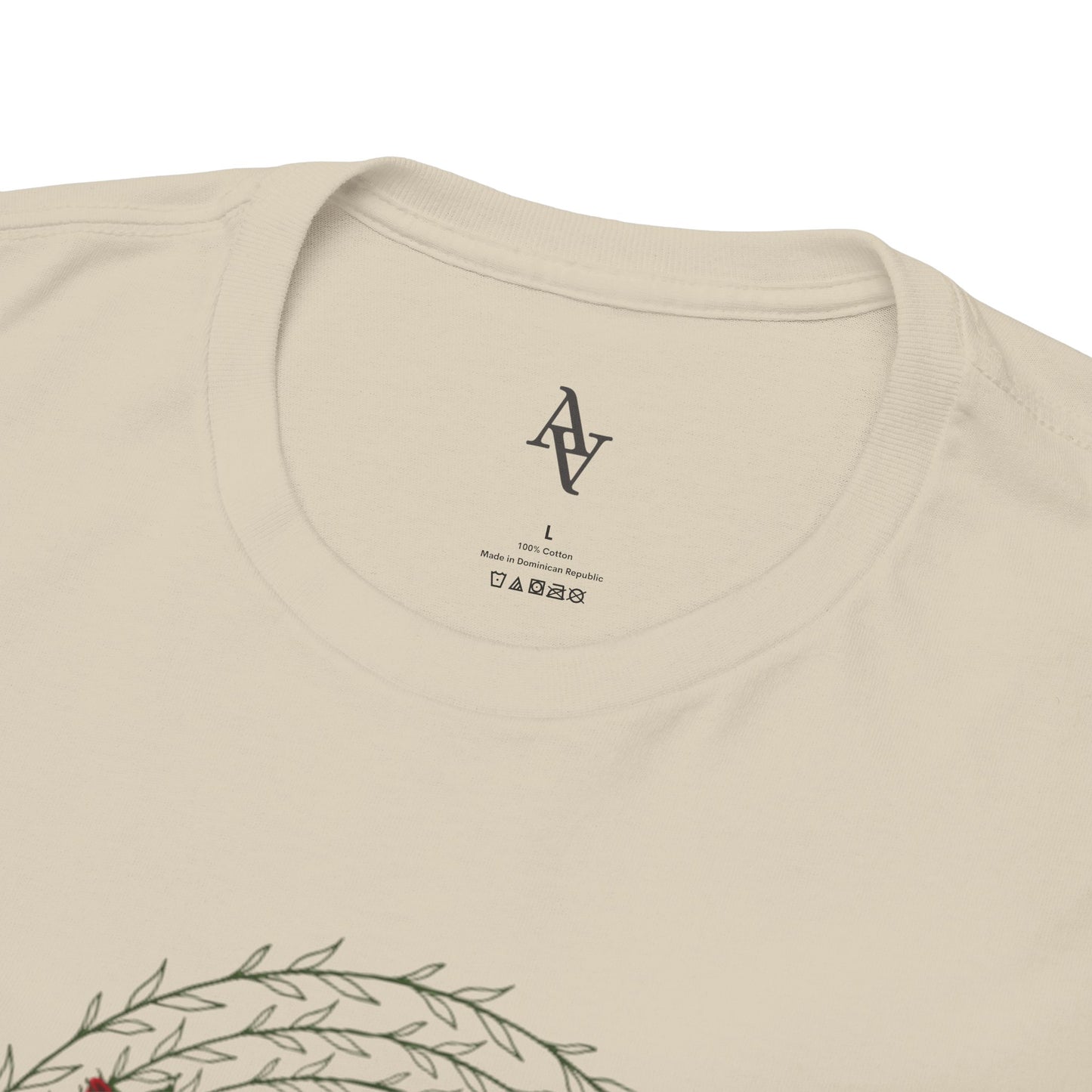 Approach Apparel Rose Embroidered Heavy Cotton Tee, Casual Summer Top, Vintage Style Gift, Floral Graphic Shirt, Trendy Streetwear