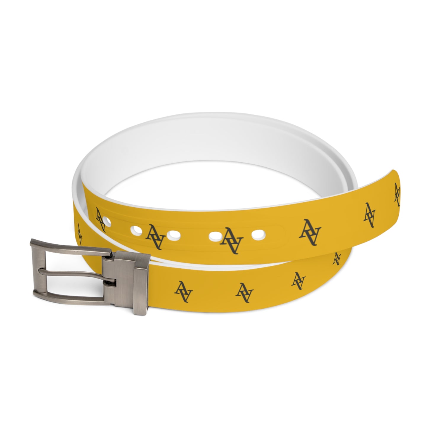 Approach Apparel Yellow Logo Belt for Everyday Casual Outfits