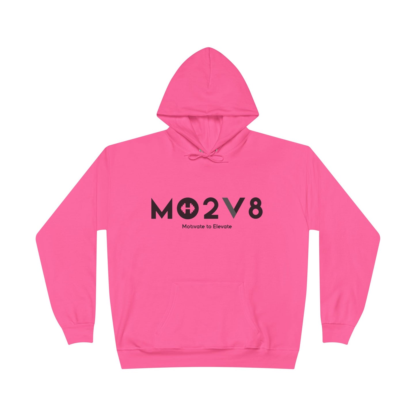 MO2V8 Eco-Friendly Motivational Hoodie - Unisex Pullover Sweatshirt, Gifts for Eco-Conscious, Casual Wear, Positive Vibes, Everyday Comfort