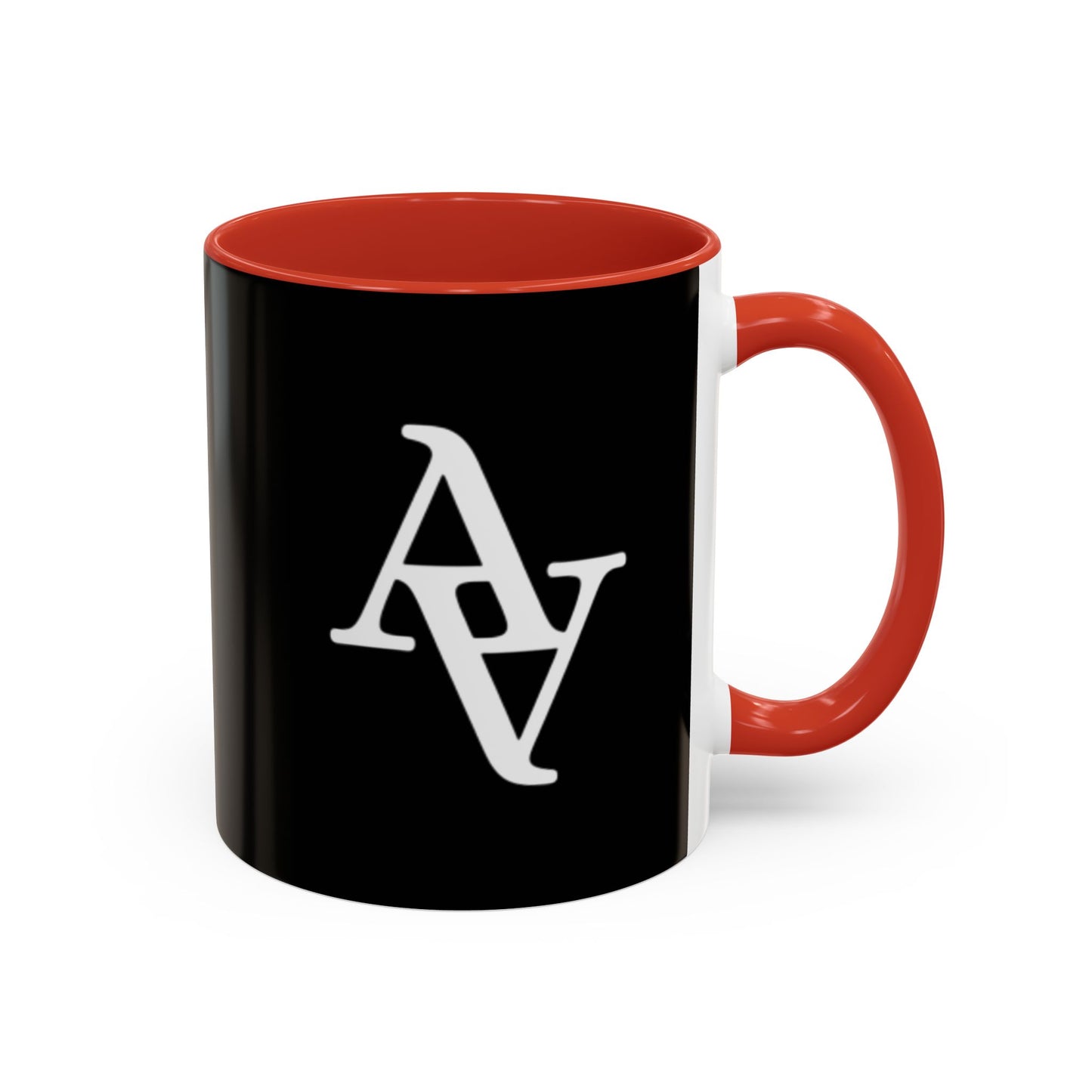 Approach Apparel Stylish Accent Coffee Mug, Custom Black Mug, Modern Design Coffee Cup, Personalized Drinkware, Unique Gift for Coffee Lovers