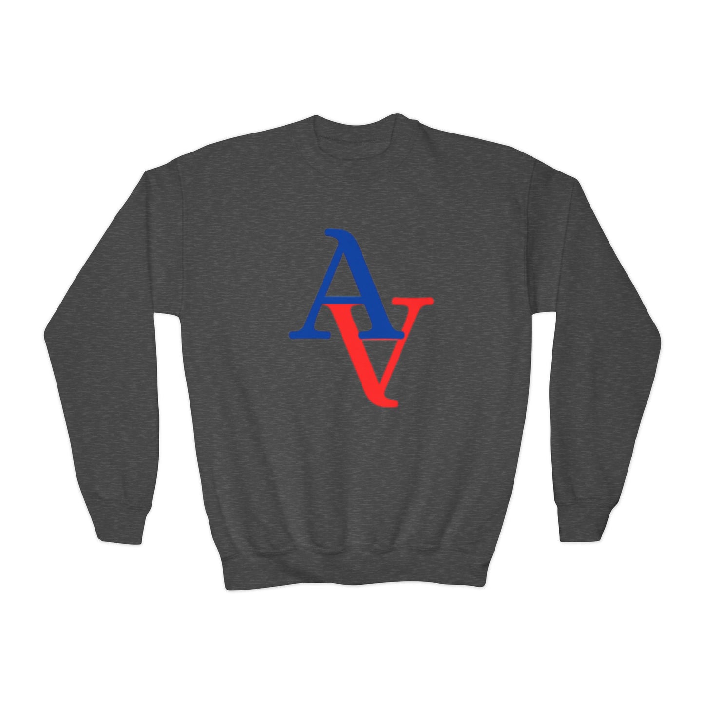 Approach Apparel Youth Crewneck Sweatshirt - Autism Awareness Heart Design