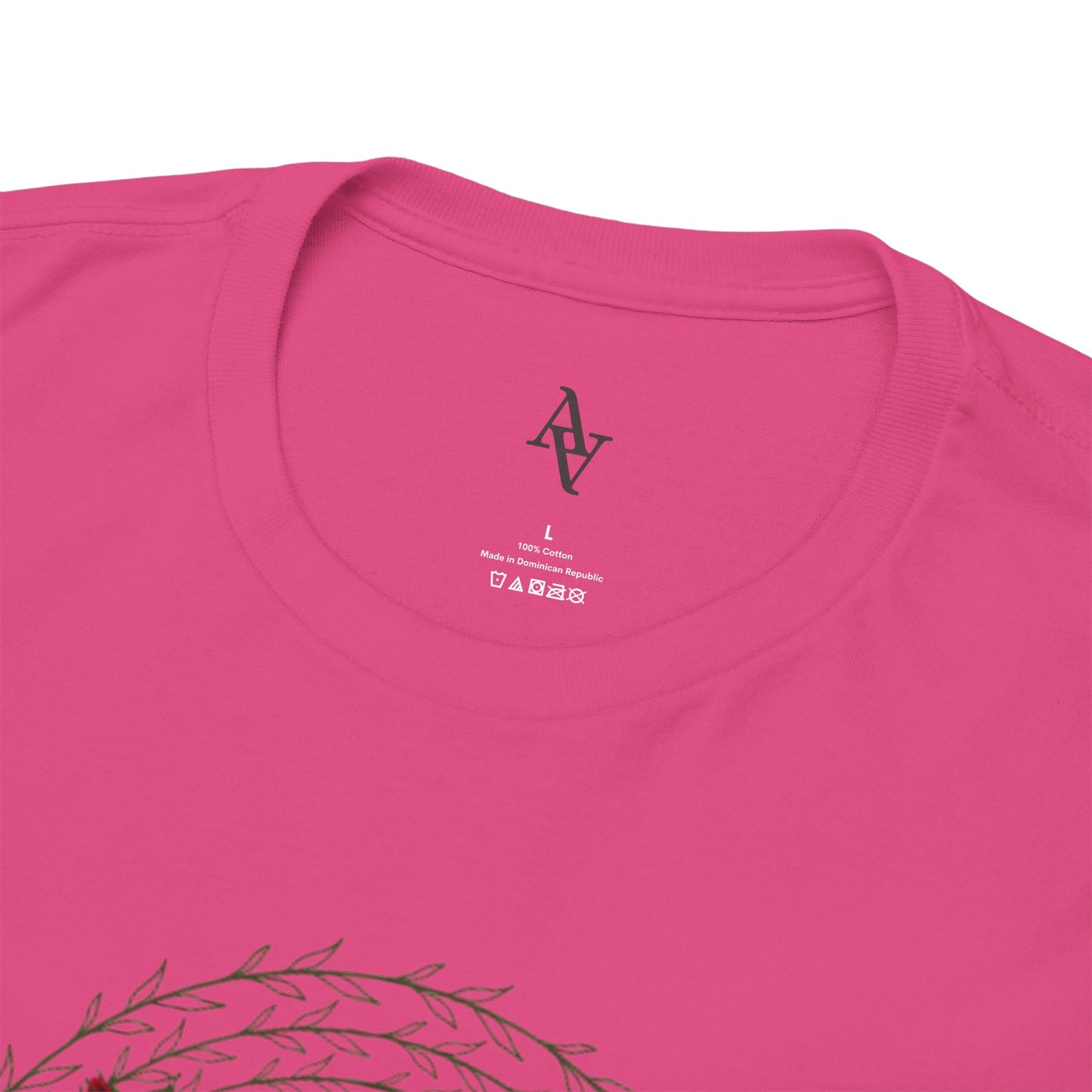 Approach Apparel Rose Embroidered Heavy Cotton Tee, Casual Summer Top, Vintage Style Gift, Floral Graphic Shirt, Trendy Streetwear
