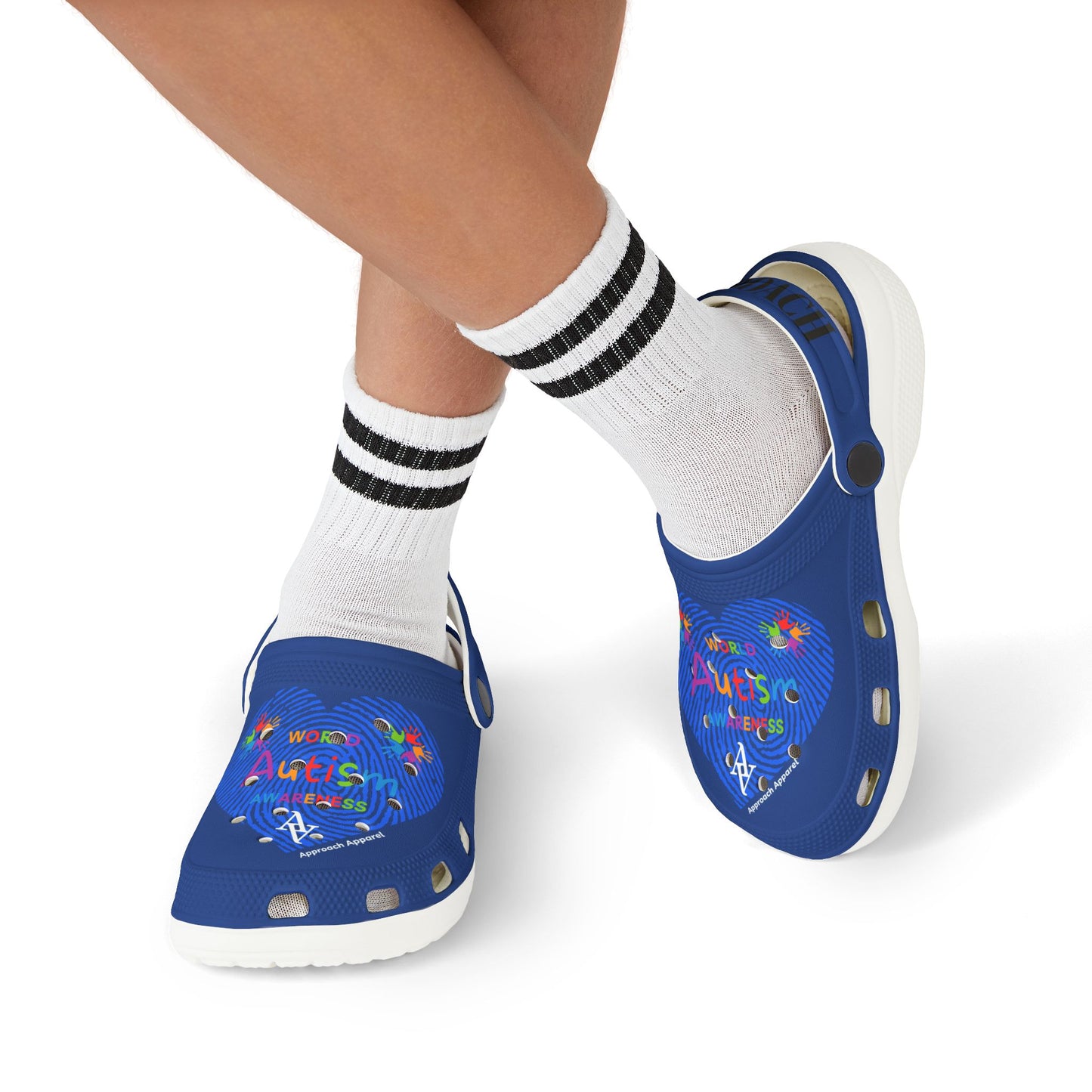 Approach Apparel Autism Awareness Kids' Foam Clogs - Perfect for Playtime and Summer Fun