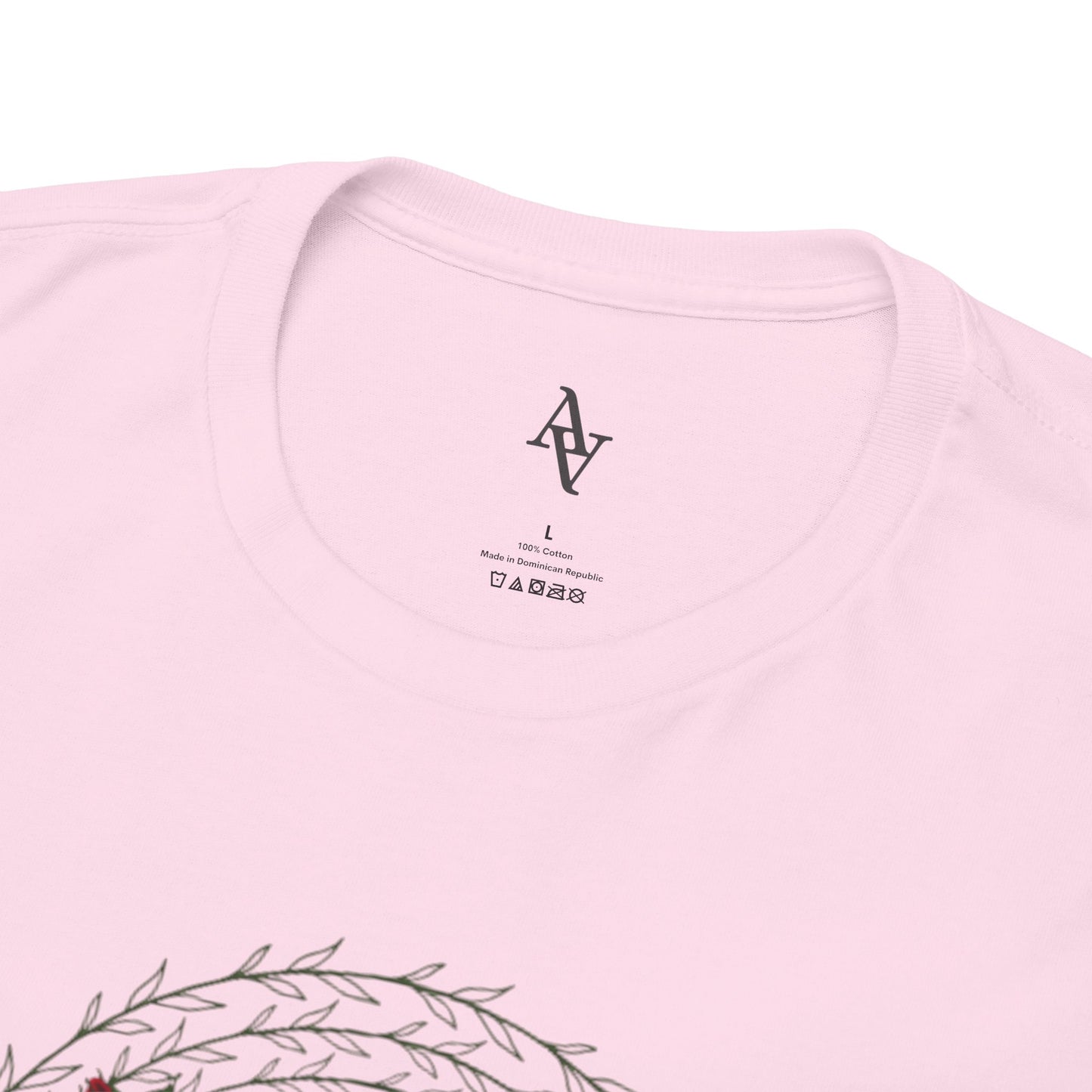 Approach Apparel Rose Embroidered Heavy Cotton Tee, Casual Summer Top, Vintage Style Gift, Floral Graphic Shirt, Trendy Streetwear