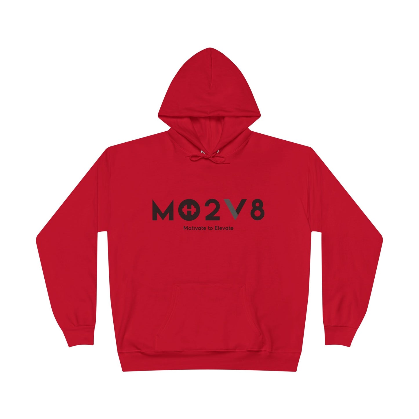 MO2V8 Eco-Friendly Motivational Hoodie - Unisex Pullover Sweatshirt, Gifts for Eco-Conscious, Casual Wear, Positive Vibes, Everyday Comfort