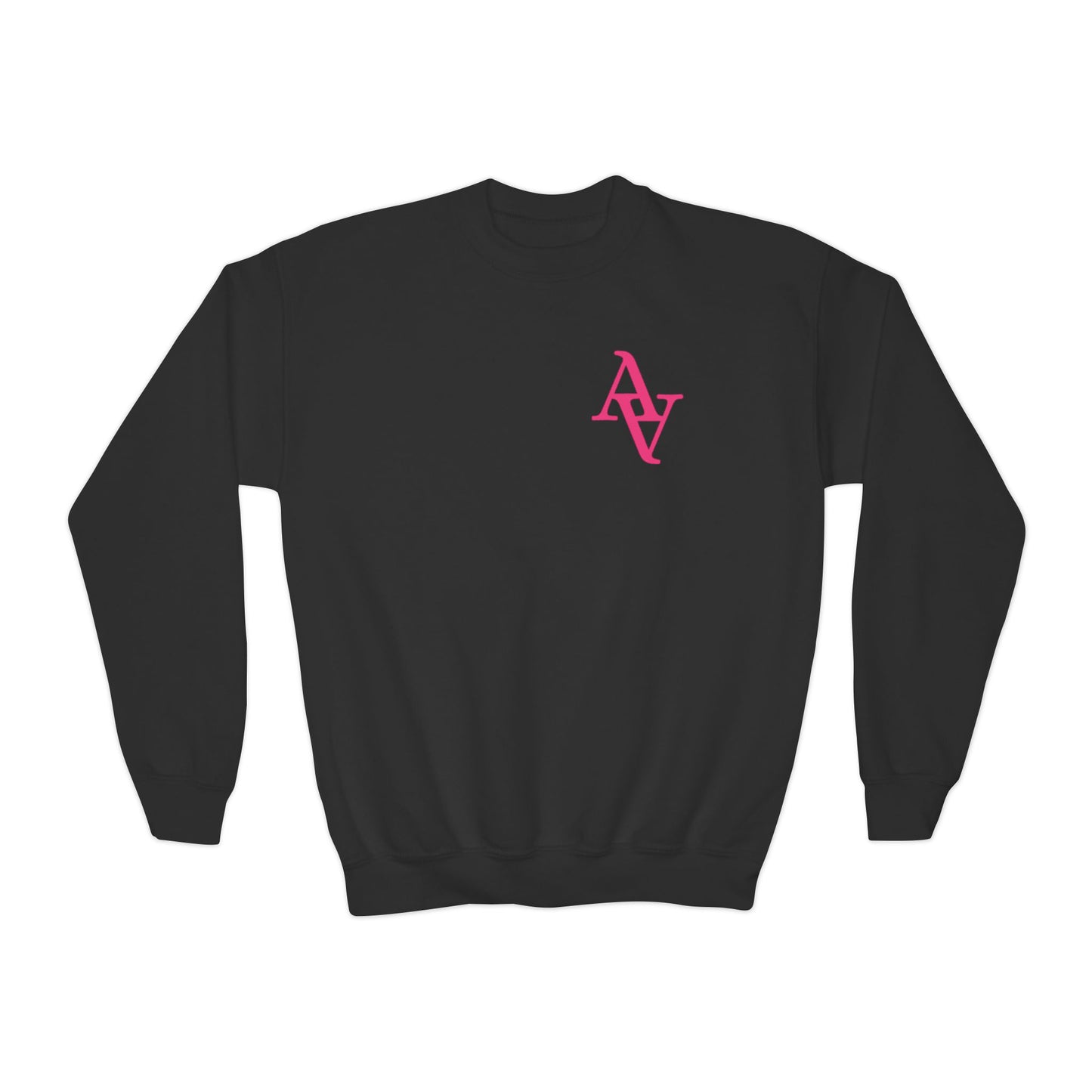Approach Apparel Breast Cancer Awareness Youth Crewneck Sweatshirt, Supportive Apparel, Gift for Teens, Love, Empowerment, Pink Ribbon