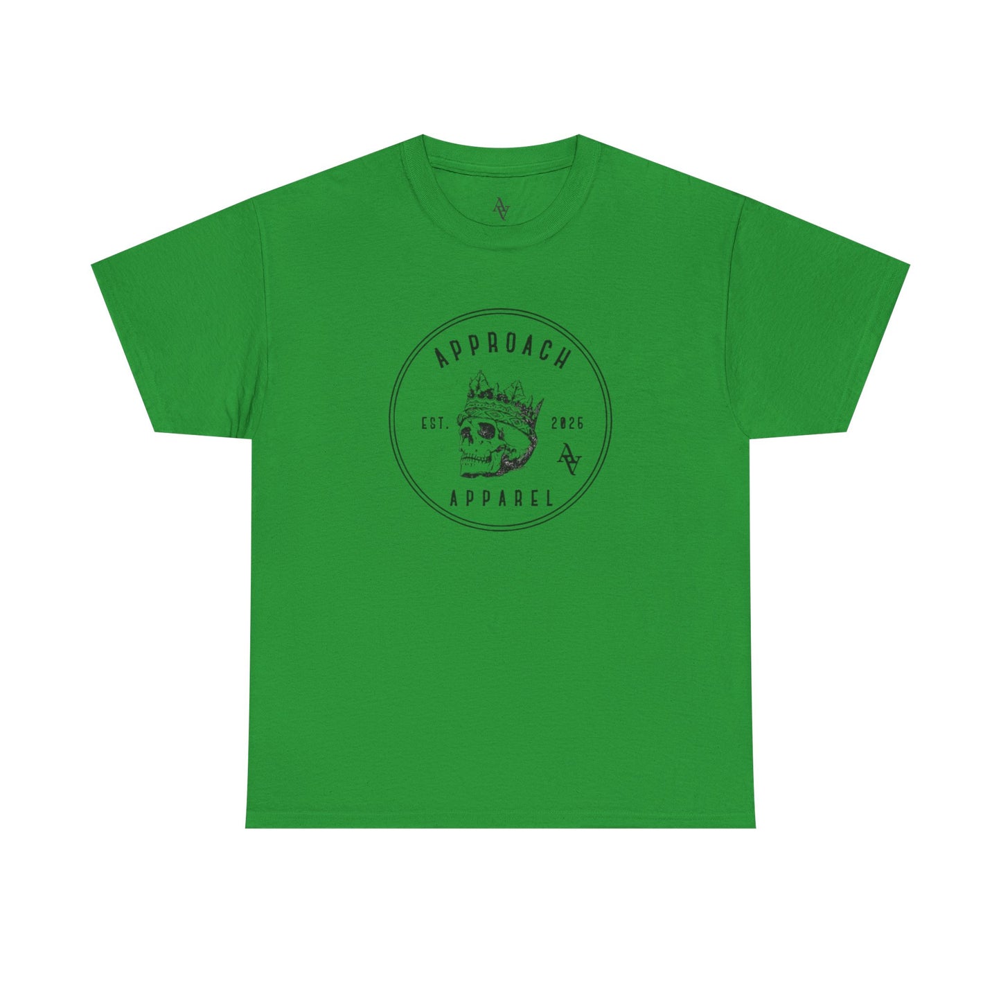 Approach Apparel Heavy Cotton Tee with Unique Skull Design, Casual Wear, Graphic T-Shirt, Streetwear, Gift for Him/Her