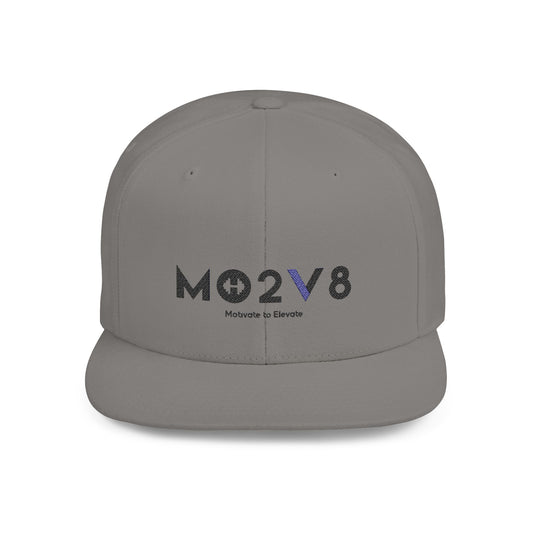 Stylish MO2V8 Flat Bill Snapback Hat, Cool Adjustable Cap for Streetwear, Great Gift for Sports Fans, Casual Outfits, Summer Festivals