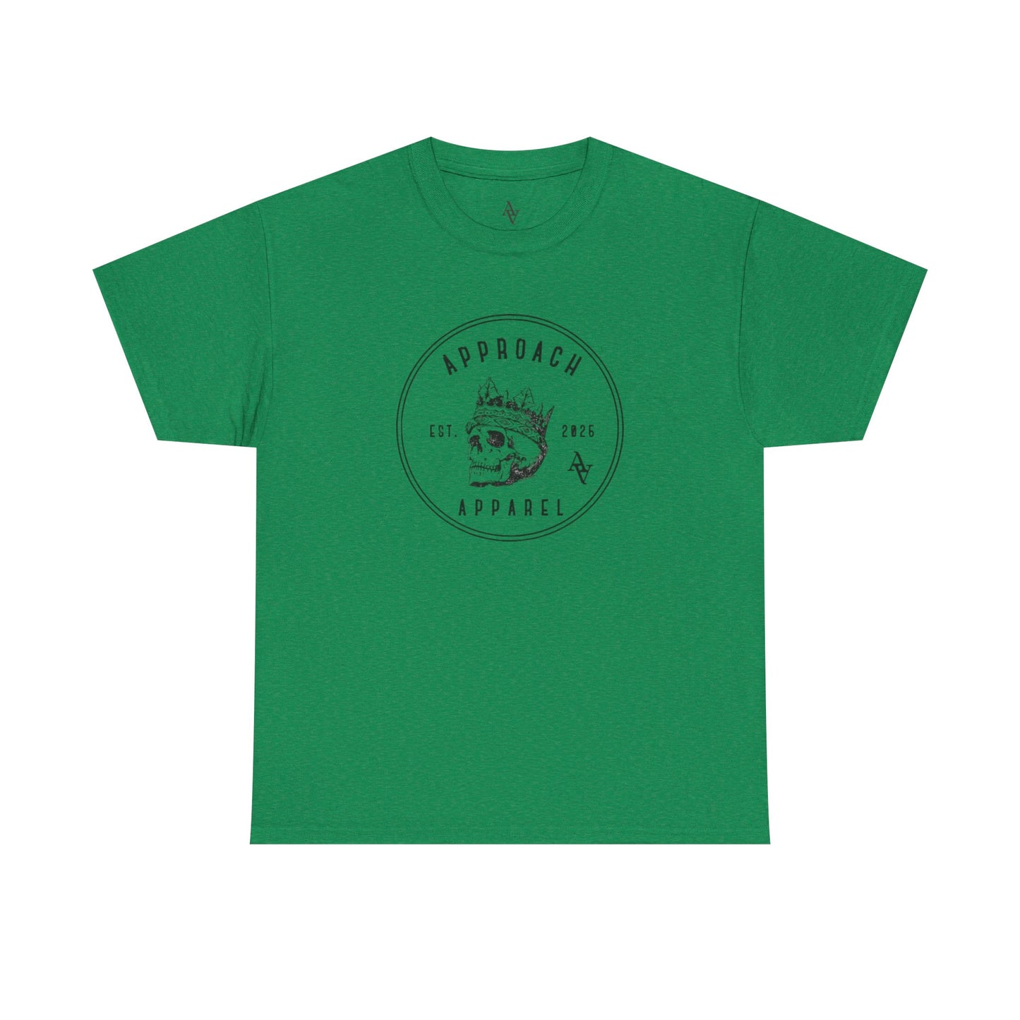 Approach Apparel Heavy Cotton Tee with Unique Skull Design, Casual Wear, Graphic T-Shirt, Streetwear, Gift for Him/Her
