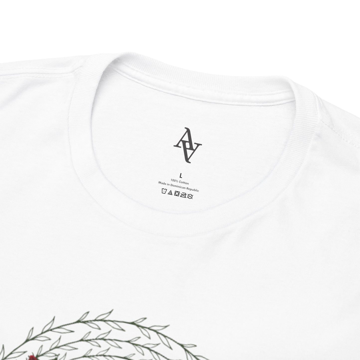 Approach Apparel Rose Embroidered Heavy Cotton Tee, Casual Summer Top, Vintage Style Gift, Floral Graphic Shirt, Trendy Streetwear
