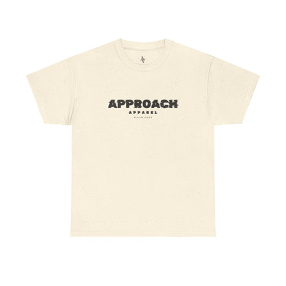 Approach Apparel Heavy Cotton Tee – ‘Approach’ Graphic Shirt, Casual Wear, Gifts for Him/Her, Daily Comfort, Streetwear Style