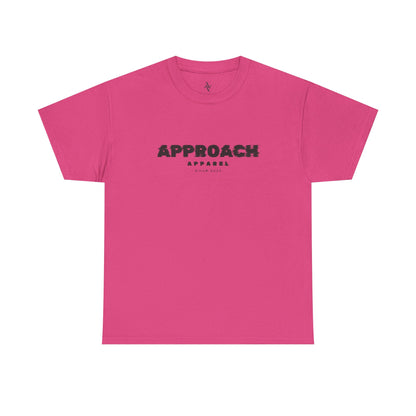 Approach Apparel Heavy Cotton Tee – ‘Approach’ Graphic Shirt, Casual Wear, Gifts for Him/Her, Daily Comfort, Streetwear Style