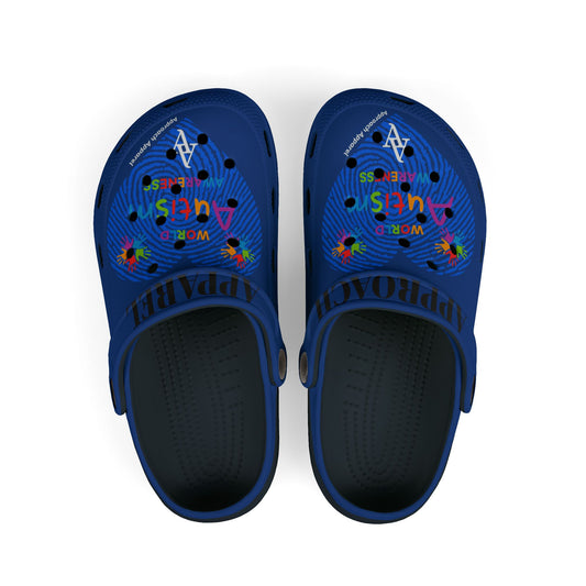 Approach Apparel Autism Awareness  Kids' Foam Clogs - Perfect for Playtime and Summer Fun