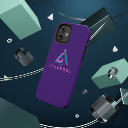 Impact-Resistant Phone Case — Purple ITsAydri Logo Protective Case