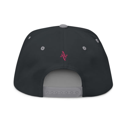 Approach Apparel Pink Ribbon Flat Bill Cap (Embroidery) - 'Fight, Honor, Love' Design