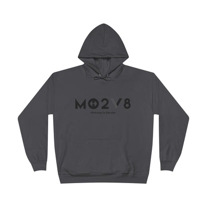 MO2V8 Eco-Friendly Motivational Hoodie - Unisex Pullover Sweatshirt, Gifts for Eco-Conscious, Casual Wear, Positive Vibes, Everyday Comfort