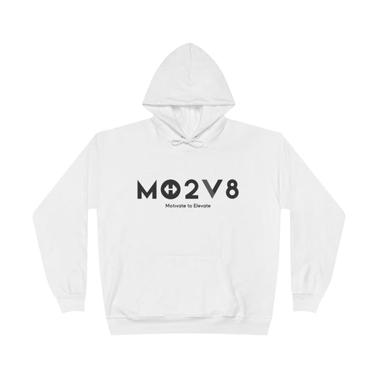 MO2V8 Eco-Friendly Motivational Hoodie - Unisex Pullover Sweatshirt, Gifts for Eco-Conscious, Casual Wear, Positive Vibes, Everyday Comfort