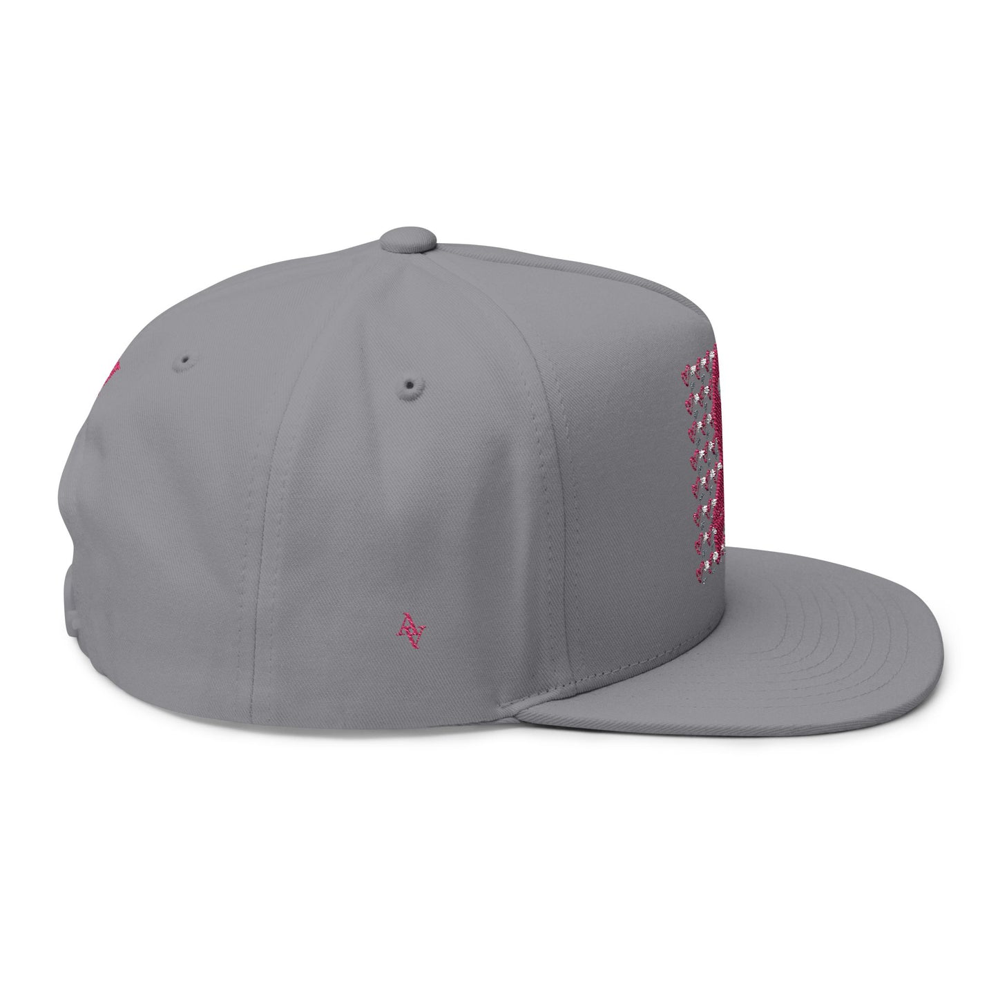 Approach Apparel Pink Ribbon Flat Bill Cap (Embroidery) - 'Fight, Honor, Love' Design